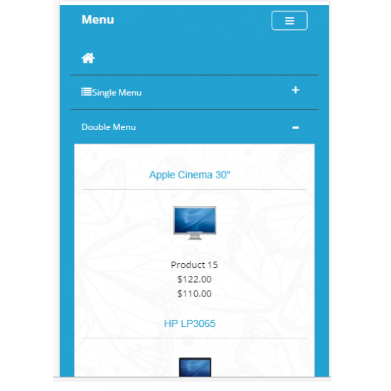 Mega menu